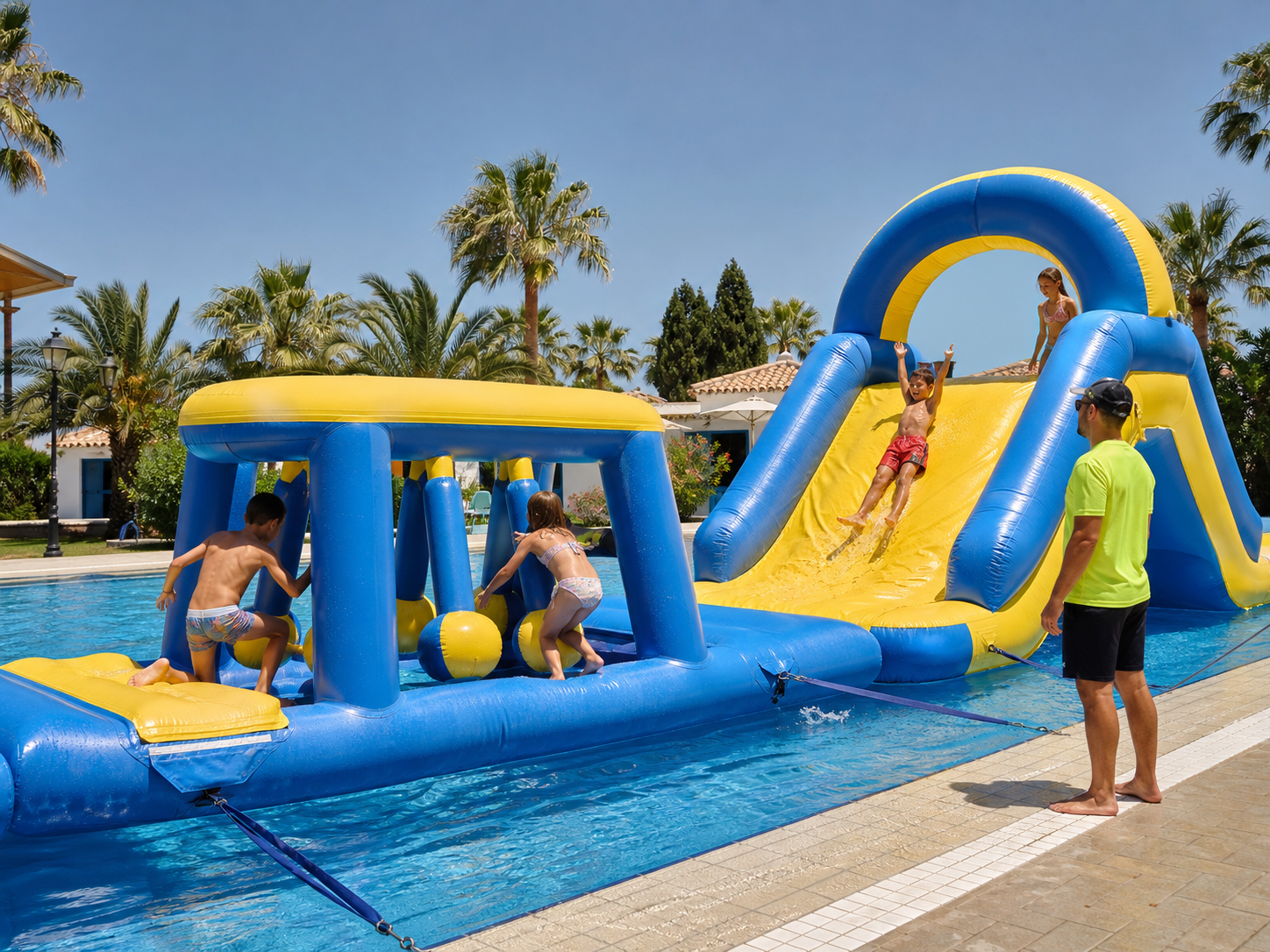 Alquiler de hinchables acuáticos para piscinas y eventos de verano